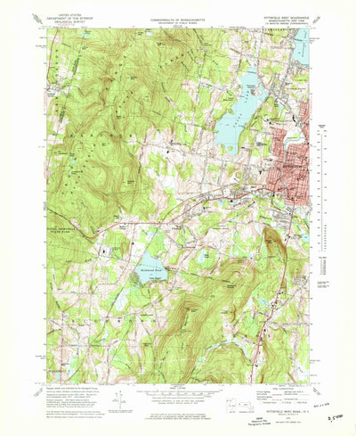 United States Geological Survey Pittsfield West, MA-NY (1973, 25000-Scale) digital map