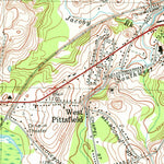 United States Geological Survey Pittsfield West, MA-NY (1973, 25000-Scale) digital map