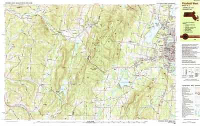 United States Geological Survey Pittsfield West, MA-NY (1988, 25000-Scale) digital map
