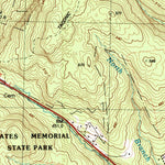 United States Geological Survey Pittsfield West, MA-NY (1988, 25000-Scale) digital map