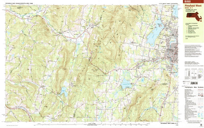 United States Geological Survey Pittsfield West, MA-NY (1998, 25000-Scale) digital map
