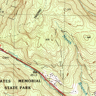 United States Geological Survey Pittsfield West, MA-NY (1998, 25000-Scale) digital map
