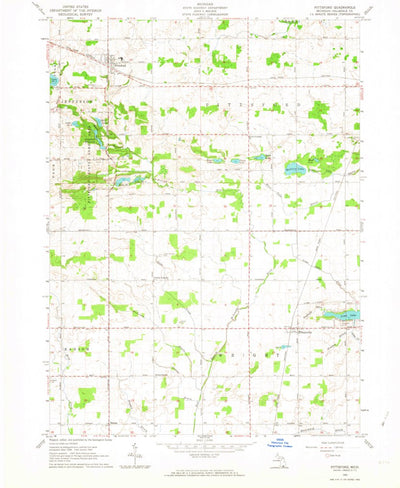 United States Geological Survey Pittsford, MI (1962, 24000-Scale) digital map