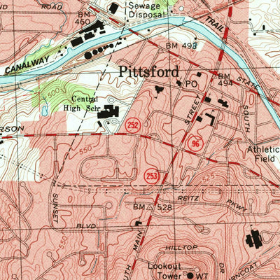 United States Geological Survey Pittsford, NY (1994, 24000-Scale) digital map