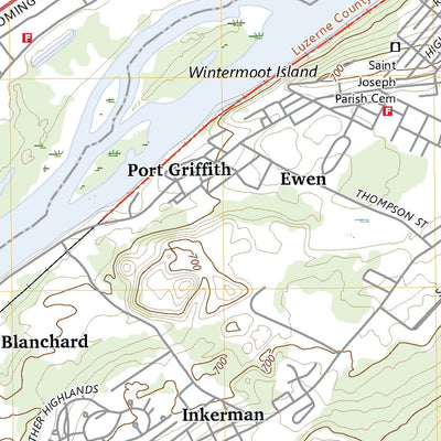 United States Geological Survey Pittston, PA (2023, 24000-Scale) digital map