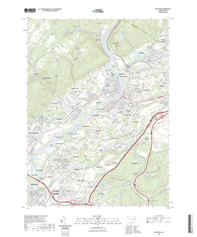 United States Geological Survey Pittston, PA (2023, 24000-Scale) digital map
