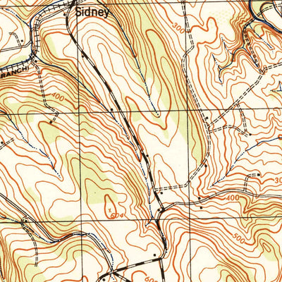 United States Geological Survey Pittstown, NJ (1943, 31680-Scale) digital map