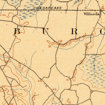 United States Geological Survey Pittsville, MD-DE (1902, 62500-Scale) digital map