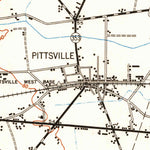 United States Geological Survey Pittsville, MD-DE (1950, 24000-Scale) digital map