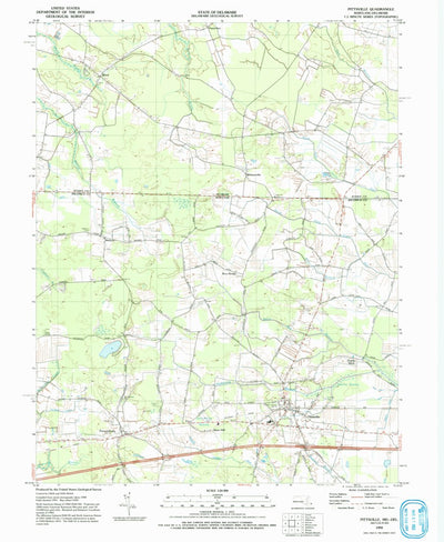 United States Geological Survey Pittsville, MD-DE (1992, 24000-Scale) digital map