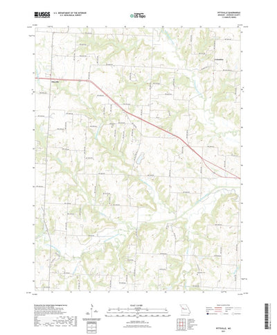 United States Geological Survey Pittsville, MO (2021, 24000-Scale) digital map