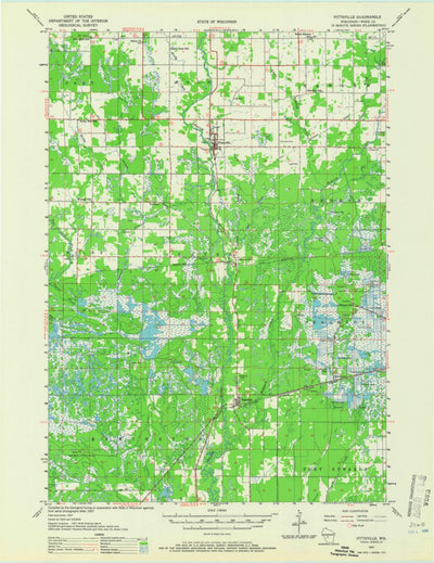 United States Geological Survey Pittsville, WI (1957, 48000-Scale) digital map