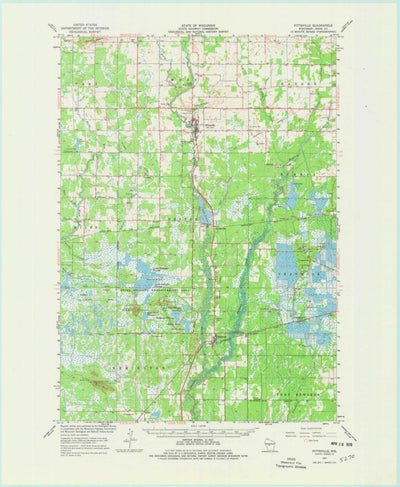 United States Geological Survey Pittsville, WI (1967, 62500-Scale) digital map