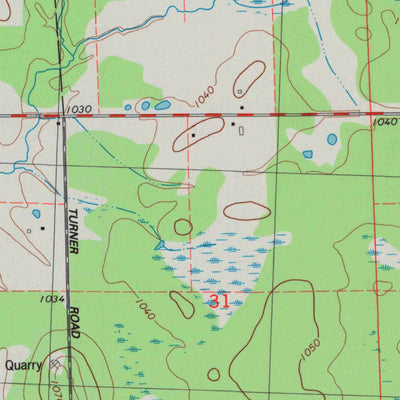 United States Geological Survey Pittsville, WI (1984, 24000-Scale) digital map