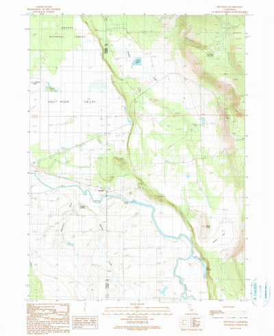 United States Geological Survey Pittville, CA (1990, 24000-Scale) digital map