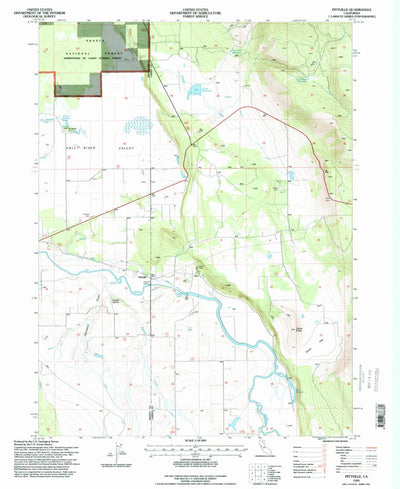 United States Geological Survey Pittville, CA (1995, 24000-Scale) digital map