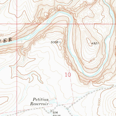 United States Geological Survey Piute Basin East, ID (1973, 24000-Scale) digital map