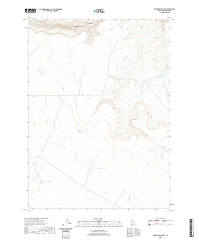 United States Geological Survey Piute Basin West, ID (2020, 24000-Scale) digital map