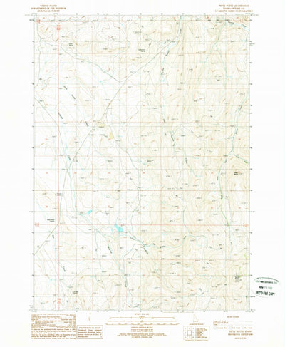United States Geological Survey Piute Butte, ID (1989, 24000-Scale) digital map