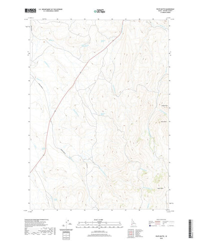 United States Geological Survey Piute Butte, ID (2020, 24000-Scale) digital map