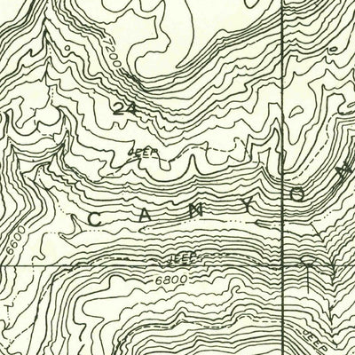 United States Geological Survey Piute Knoll, UT-CO (1959, 24000-Scale) digital map