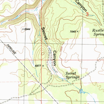 United States Geological Survey Piute Knoll, UT-CO (1985, 24000-Scale) digital map
