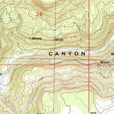 United States Geological Survey Piute Knoll, UT-CO (1985, 24000-Scale) digital map