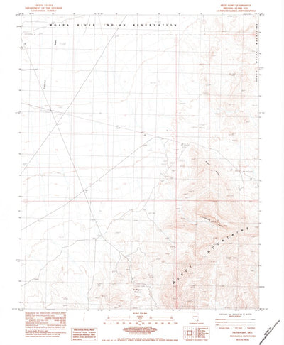 United States Geological Survey Piute Point, NV (1983, 24000-Scale) digital map