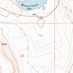 United States Geological Survey Piute Reservoir, OR (1968, 24000-Scale) digital map