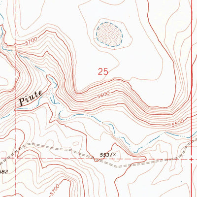 United States Geological Survey Piute Reservoir, OR (1968, 24000-Scale) digital map