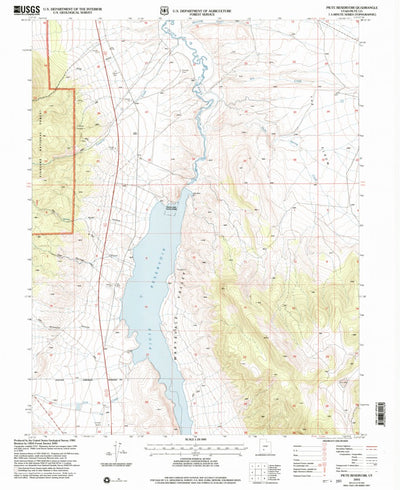 United States Geological Survey Piute Reservoir, UT (2001, 24000-Scale) digital map