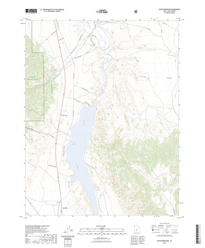 United States Geological Survey Piute Reservoir, UT (2023, 24000-Scale) digital map