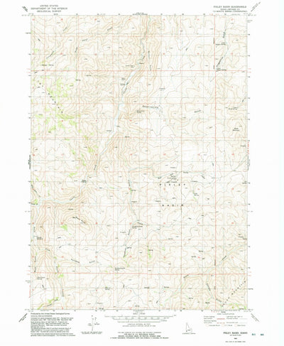 United States Geological Survey Pixley Basin, ID (1992, 24000-Scale) digital map