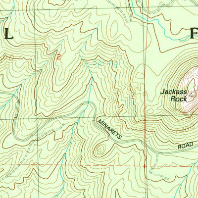 United States Geological Survey Piyau Dome, CA (1990, 24000-Scale) digital map