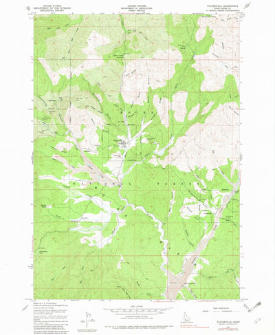 United States Geological Survey Placerville, ID (1957, 24000-Scale) digital map