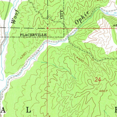 United States Geological Survey Placerville, ID (1957, 24000-Scale) digital map