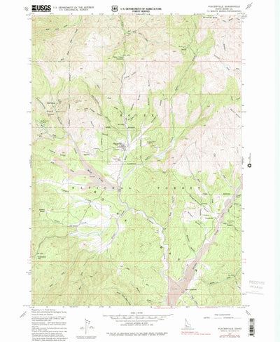 United States Geological Survey Placerville, ID (1976, 24000-Scale) digital map