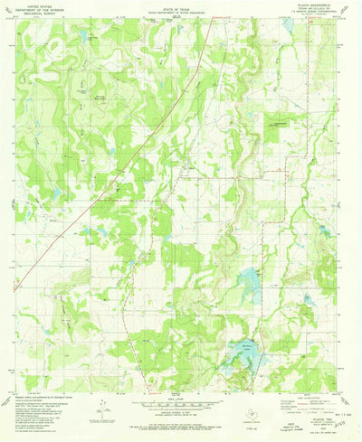 United States Geological Survey Placid, TX (1979, 24000-Scale) digital map