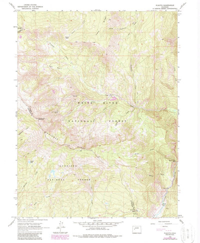United States Geological Survey Placita, CO (1963, 24000-Scale) digital map