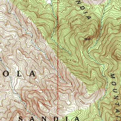 United States Geological Survey Placitas, NM (1990, 24000-Scale) digital map
