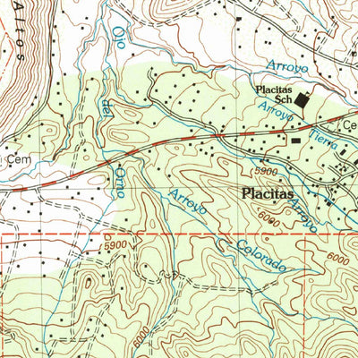 United States Geological Survey Placitas, NM (2006, 24000-Scale) digital map