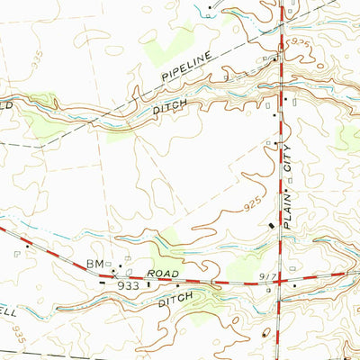 United States Geological Survey Plain City, OH (1961, 24000-Scale) digital map
