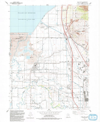 United States Geological Survey Plain City, UT (1992, 24000-Scale) digital map