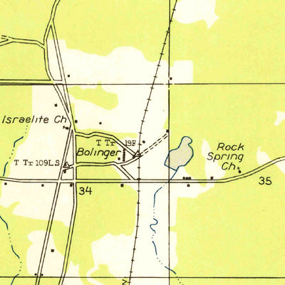 United States Geological Survey Plain Dealing, LA (1950, 31680-Scale) digital map