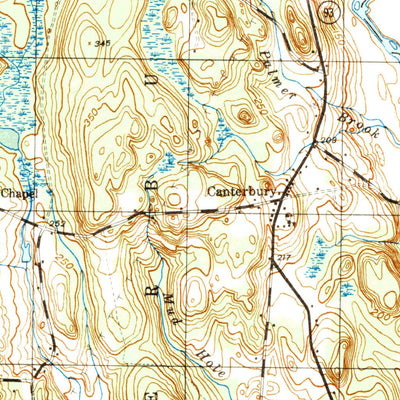 United States Geological Survey Plainfield, CT (1943, 31680-Scale) digital map