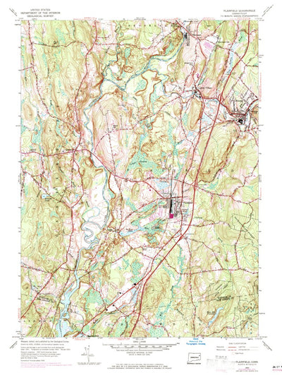 United States Geological Survey Plainfield, CT (1953, 24000-Scale) digital map