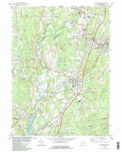 United States Geological Survey Plainfield, CT (1983, 24000-Scale) digital map