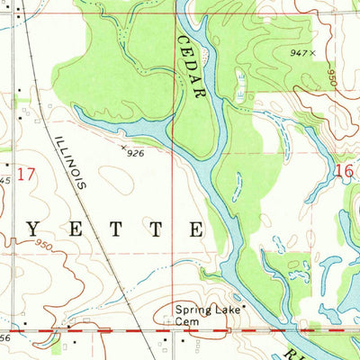 United States Geological Survey Plainfield, IA (1971, 24000-Scale) digital map