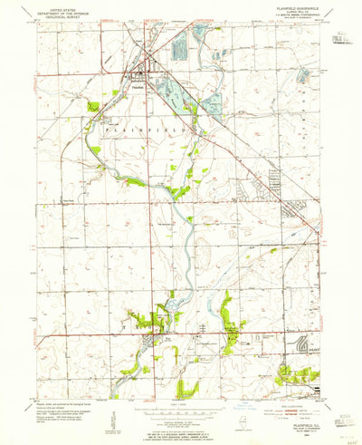 United States Geological Survey Plainfield, IL (1954, 24000-Scale) digital map