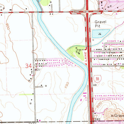 United States Geological Survey Plainfield, IL (1962, 24000-Scale) digital map